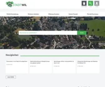 Stadtwil.ch(Wil ist Zentrum einer kantonsübergreifenden Region mit über 110'000 Einwohnenden) Screenshot