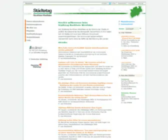 Staedtetag-NRW.de(Der Städtetag Nordrhein) Screenshot