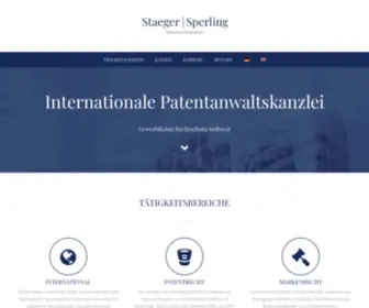 Staeger-Sperling.com(Staeger & Sperling) Screenshot