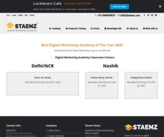 Staenz.com(STAENZ Digital Marketing Academy) Screenshot