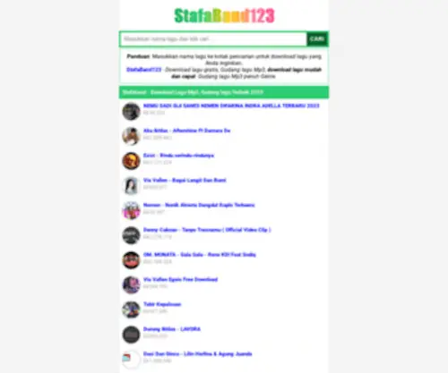 Stafaband123.com(STAFABAND Download Lagu Mp3 terbaru) Screenshot