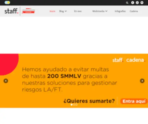 Staffcadena.com.co(Inicio) Screenshot