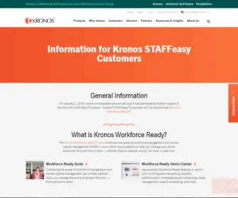 Staffeasy.com(Information for Kronos STAFFeasy Customers) Screenshot