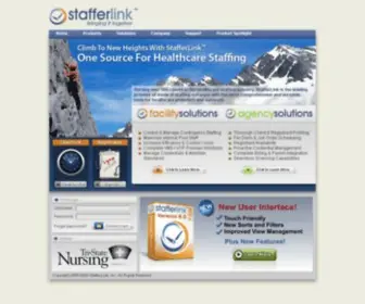 Stafferlink.com(Web-Based Healthcare Staffing Software for Hospitals and Agencies) Screenshot