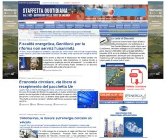 Staffettaonline.com(Staffetta Quotidiana (Quotidiano delle Fonti di Energia)) Screenshot