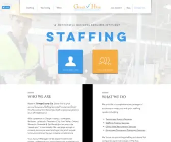 Staffingagenciesca.com(Great Hire Staffing Agency) Screenshot