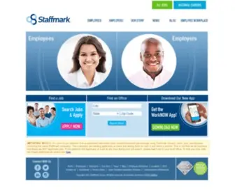 Staffmark.com(Staffmark has been in business for over 40 years and) Screenshot
