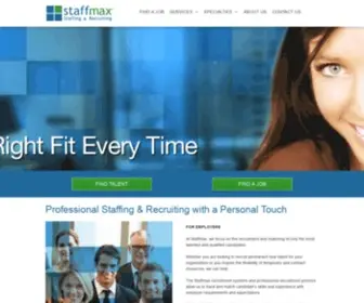 Staffmax.ca(Staffmax Staffing & Recruiting) Screenshot