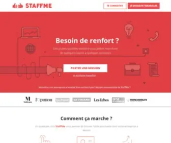 Staffme.fr(Le leader français des missions ponctuelles à la demande) Screenshot