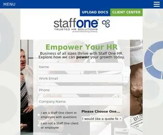 Staffone.com(Staff One HR) Screenshot