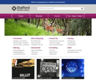 Staffordbc.gov.uk(Stafford Borough Council) Screenshot