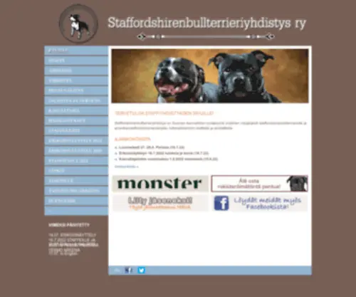 Staffordshirenbullterrieriyhdistys.fi(STAFFORDSHIRENBULLTERRIERIYHDISTYS RY) Screenshot
