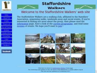 Staffs-Walkers.org.uk(Staffordshire Walkers) Screenshot