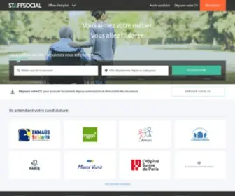 Staffsocial.fr(Le 1er Site Emploi Social) Screenshot