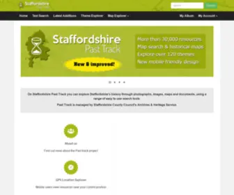 Staffspasttrack.org.uk(Staffordshire Local History) Screenshot