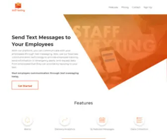 Stafftexting.com(A Text Message Platform for Employee Communication) Screenshot