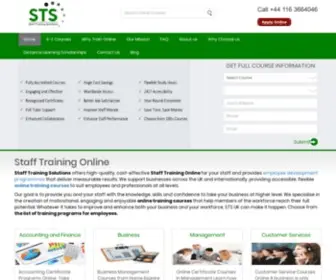 Stafftrainingsolutions.co.uk(Staff Training Online) Screenshot