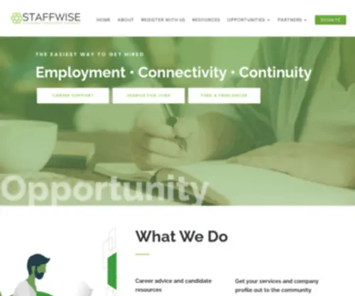Staffwise.org(Facilitating Employment Opportunities) Screenshot
