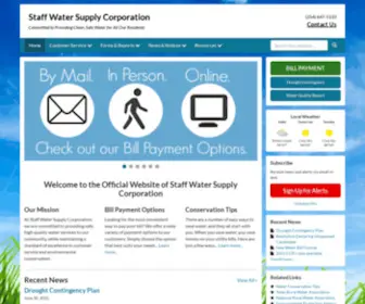 Staffwsc.com(Staff Water Supply Corporation) Screenshot