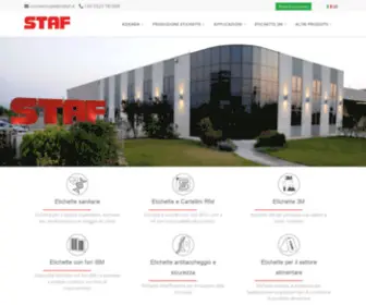 Stafsrl.it(Staf Srl Produzione Etichette) Screenshot