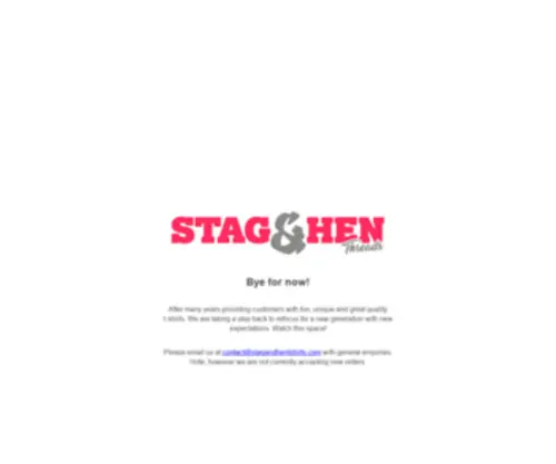 Stagandhentshirts.com(Stag and Hen T) Screenshot
