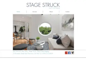 Stage-Struck.com(San Francisco real estate home staging) Screenshot