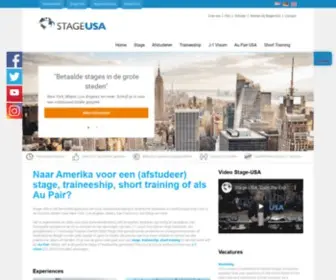 Stage-USA.nl(Naar Amerika voor een (afstudeer)) Screenshot