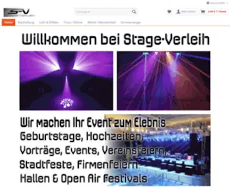 Stage-Verleih.de(Musikanlagen Licht & Ton Vermietung) Screenshot