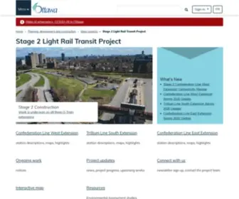 Stage2LRT.ca(Confederation Line 1 website) Screenshot