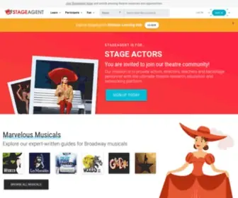 Stageagent.com(Theatre Education) Screenshot