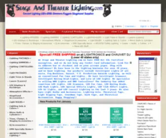 Stageandtheaterlighting.com(Stage and Theater Lighting) Screenshot