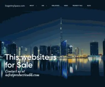 Stageanyspace.com(Best real estate listings from all around Dubai at one place. The finest portfolio of apartments) Screenshot