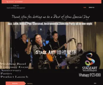 Stageartevent.com(Stage Art Event & Wedding Band) Screenshot