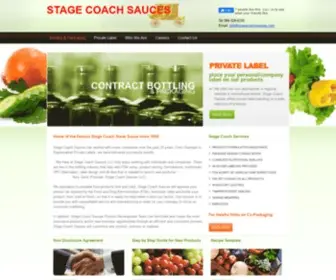 Stagecoachsauces.com(Sauce bottling) Screenshot