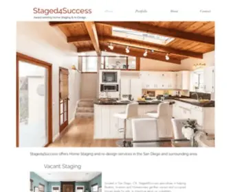 Staged4Success.com(San Diego Home Stager) Screenshot