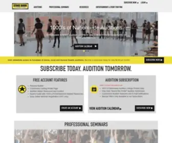 Stagedoorconnections.com(Dance Audition Listings) Screenshot
