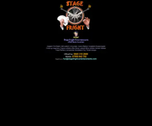 Stagefright-Entertainments.com(Stagefright Entertainments Agency UK) Screenshot