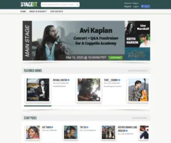 Stageit.com(Live Performances) Screenshot