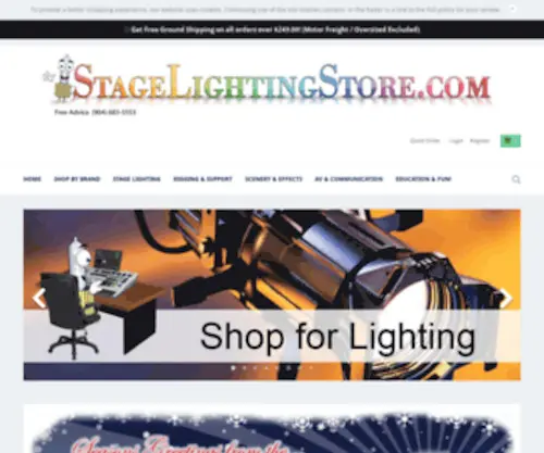 Stagelightingstore.com(Stage Lighting Store) Screenshot