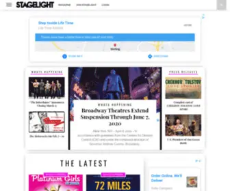 Stagelightmagazine.com(Broadway&#039;s New Magazine) Screenshot