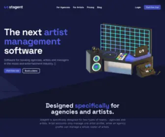 Stagent.com(Software for agencies) Screenshot