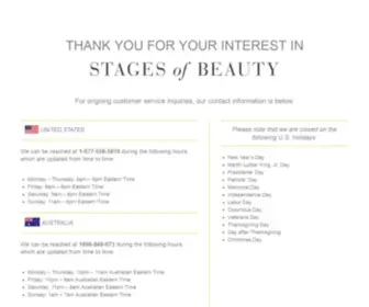 Stagesofbeauty.com(Stages of Beauty® (Official)) Screenshot