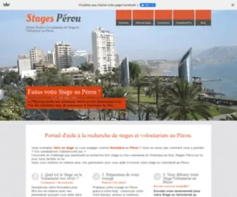 Stagesperou.com(Stage et Volontariat au Pérou) Screenshot