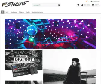 Stagespot.de(Ihr Partner für Veranstaltungstechnik) Screenshot