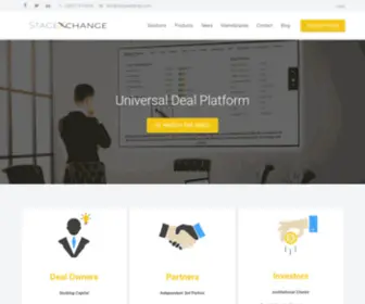 Stagexchange.com(Our deal management platform) Screenshot