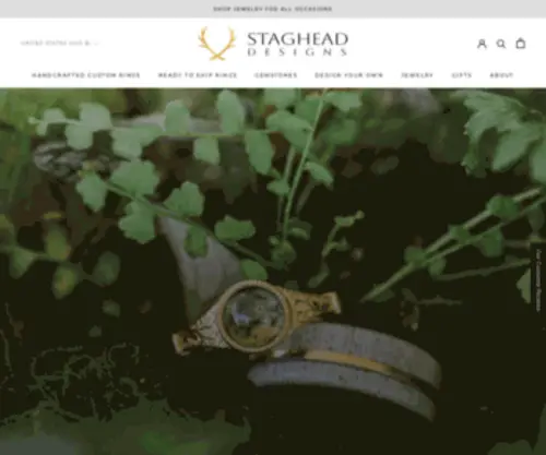 Stagheaddesigns.com(Custom Wedding & Engagement Rings) Screenshot