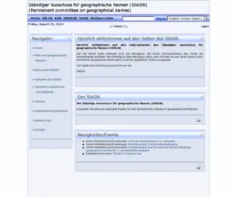 Stagn.de(Homepage des deutschsprachigen auftritts) Screenshot