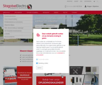 Stagobel.be(Elektrisch installatiemateriaal voor professionele en industriële toepassingen) Screenshot