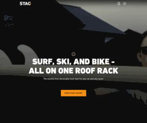 Stagrack.com(The worlds first interchangeable vacuum cup roof rack) Screenshot