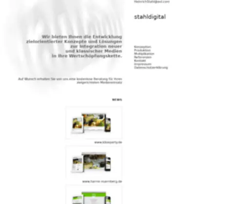Stahldigital.com(Internetpräsenz) Screenshot
